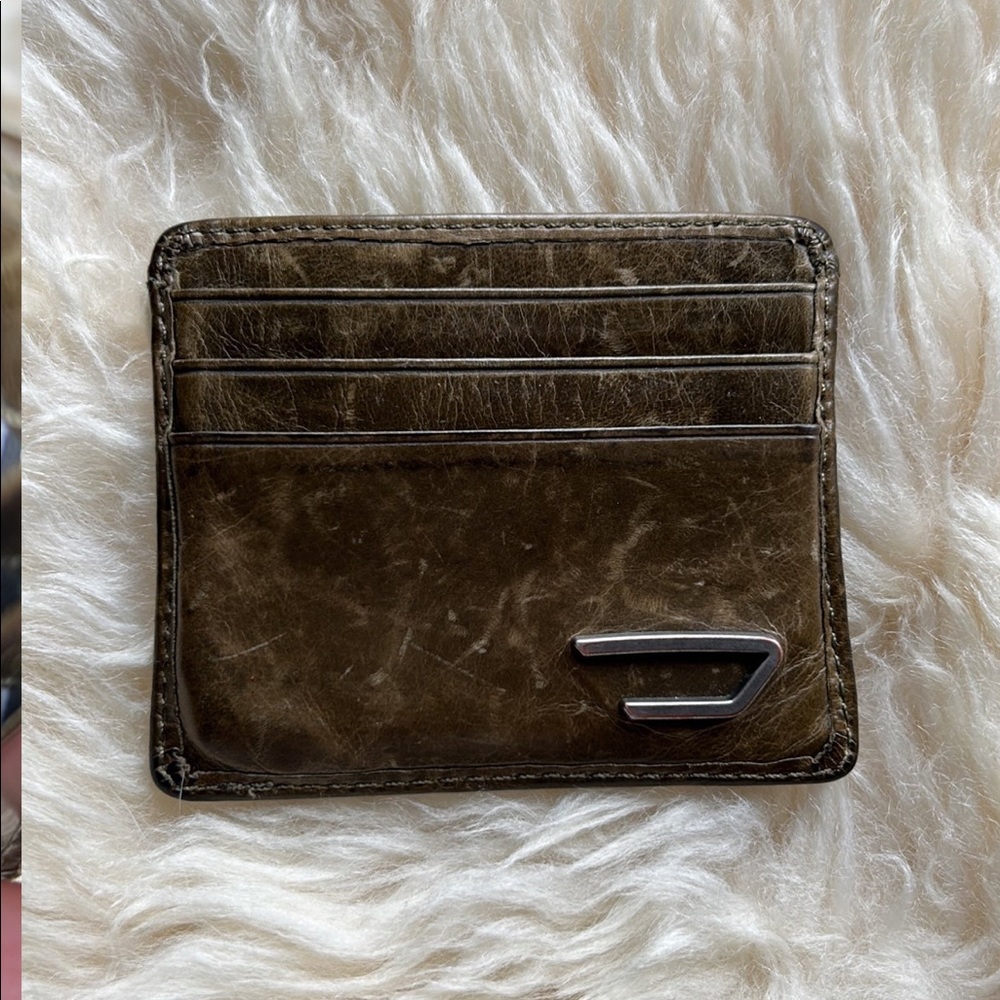 DIESEL leather card wallet